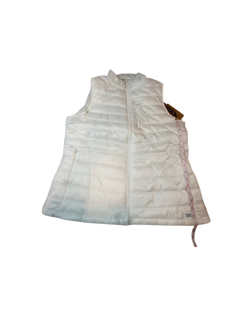 Eddie Bauer Womens XL Alpine Vest In Coconut Milk Color Stormrepel Nylon Quilted - Picture 4 of 10